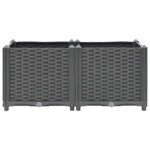 vidaXL Vyvýšený záhon 80x40x38 cm polypropylén – Obrázok 5