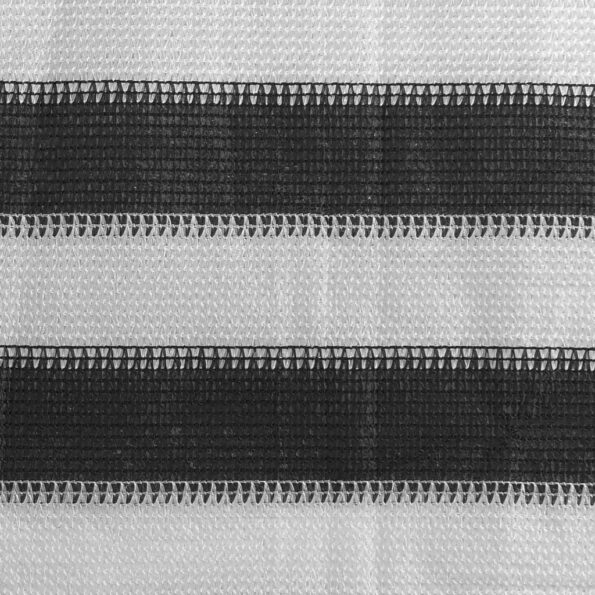 vidaXL Tieniaca plachta na balkón z HDPE 120x300 cm antracitová a biela – Obrázok 2