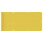 vidaXL Balkónová markíza, žltá 75x400 cm, HDPE