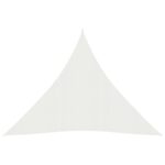 vidaXL Tieniaca plachta 160 g/m² biela 4x4x4 m HDPE