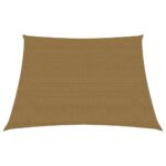 vidaXL Tieniaca plachta 160 g/m² sivohnedá 3/4x2 m HDPE