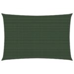 vidaXL Tieniaca plachta 160 g/m² tmavozelená 3,5x4,5 m HDPE