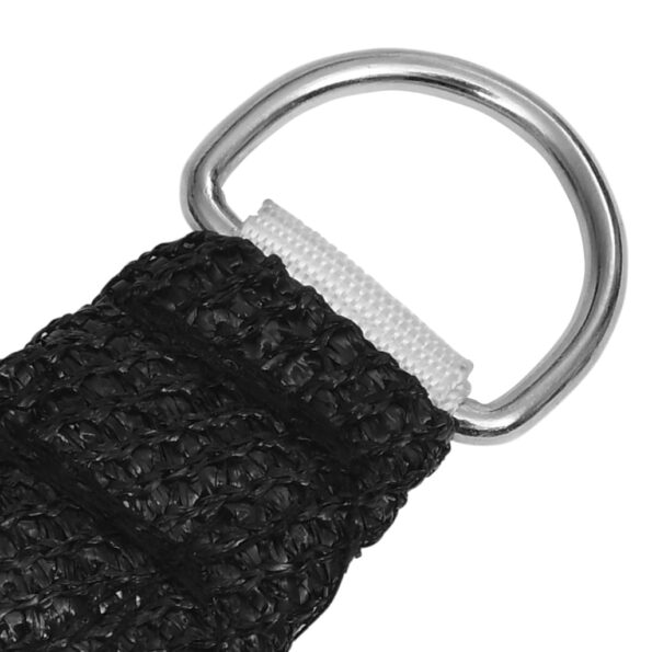 vidaXL Tieniaca plachta 160 g/m² čierna 3x3x4,2 m HDPE – Obrázok 4