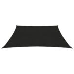 vidaXL Tieniaca plachta 160 g/m² čierna 3/4x2 m HDPE – Obrázok 3