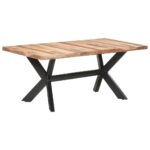vidaXL Jedálenský stôl 180x90x75 cm, drevený masív s medovým náterom