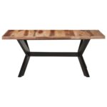 vidaXL Jedálenský stôl 180x90x75 cm, drevený masív s medovým náterom – Obrázok 2