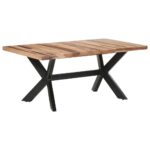vidaXL Jedálenský stôl 180x90x75 cm, drevený masív s medovým náterom – Obrázok 9