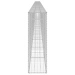 vidaXL Gabiónová stena s krytmi, pozinkovaná oceľ 900x30x100 cm – Obrázok 4