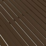 vidaXL Záhradný stôl hnedý 140x80x72 cm oceľ – Obrázok 5