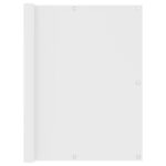 vidaXL Balkónová markíza, biela 120x600 cm, oxfordská látka