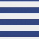 vidaXL Balkónová markíza, biela a modrá 90x500 cm, oxfordská látka – Obrázok 2