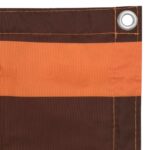 vidaXL Balkónová markíza, oranžová a hnedá 120x500 cm, oxfordská látka – Obrázok 3