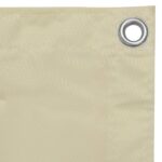 vidaXL Balkónová markíza, krémová 120x500 cm, oxfordská látka – Obrázok 3