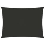 vidaXL Tieniaca plachta, oxford, obdĺžniková 3x4,5 m, antracitová