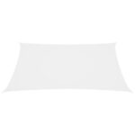 vidaXL Tieniaca plachta, oxford, štvorcová 3,6x3,6 m, biela – Obrázok 3