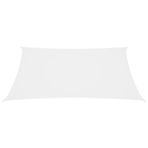 vidaXL Tieniaca plachta, oxford, štvorcová 3,6x3,6 m, biela – Obrázok 3