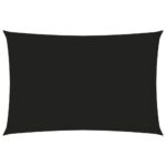 vidaXL Tieniaca plachta oxfordská látka obdĺžniková 2x4 m čierna