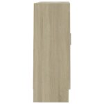 vidaXL Vitrína, dub sonoma 82,5x30,5x80 cm, kompozitné drevo – Obrázok 7