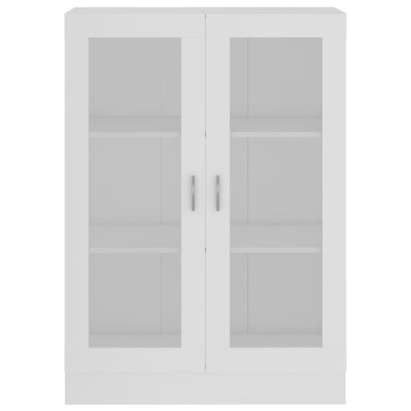 vidaXL Vitrína, biela 82,5x30,5x115 cm, kompozitné drevo – Obrázok 6