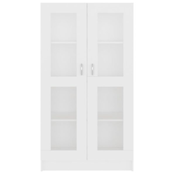 vidaXL Vitrína, biela 82,5x30,5x150 cm, kompozitné drevo – Obrázok 6