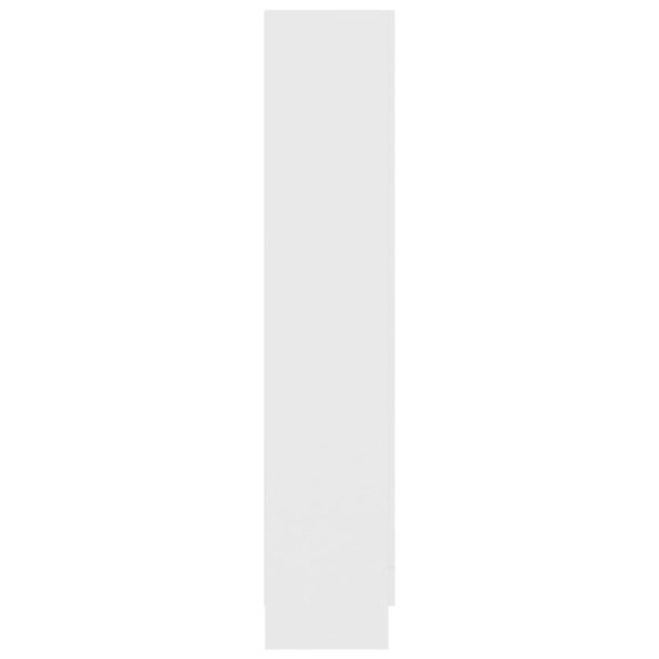 vidaXL Vitrína, biela 82,5x30,5x150 cm, kompozitné drevo – Obrázok 7