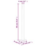 vidaXL Zaťahovacia bočná markíza na terasu 140x1200 cm, čierna – Obrázok 11