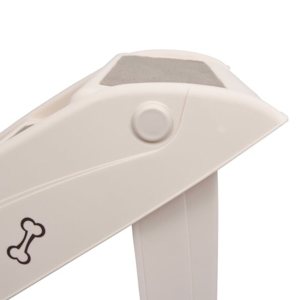 vidaXL Skladacie schody pre psa krémové 62x40x49,5 cm – Obrázok 7