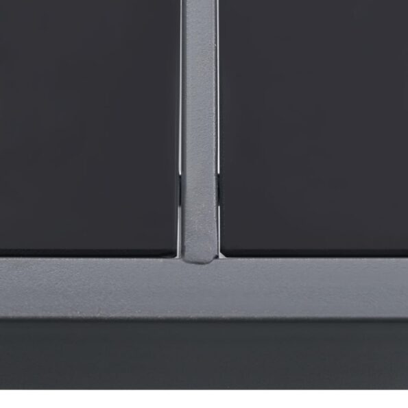 vidaXL Vonkajší jedálenský stôl antracitový 190x90x74 cm oceľ – Obrázok 4