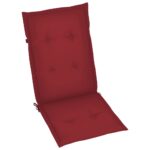 vidaXL Podložky na záhradné stoličky, vysoké operadlo 4 ks 120x50x3 cm – Obrázok 5