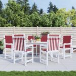 vidaXL Podložky na záhradné stoličky, nízke operadlo 6 ks 100x50x3 cm