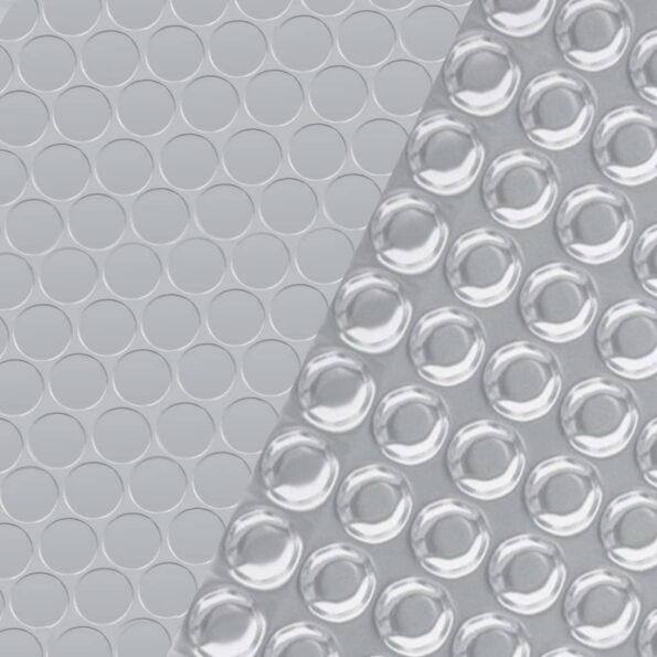 vidaXL Bazénová plachta strieborná 455 cm PE – Obrázok 2