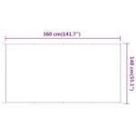 vidaXL Vertikálna markíza bledozelená 140x360 cm oxfordská látka – Obrázok 5