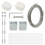 vidaXL Balkónová markíza červená 120x240 cm oxfordská látka – Obrázok 4