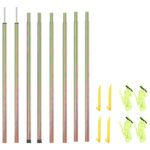 vidaXL Tyče na tieniacu plachtu 2 ks 200 cm pozinkovaná oceľ