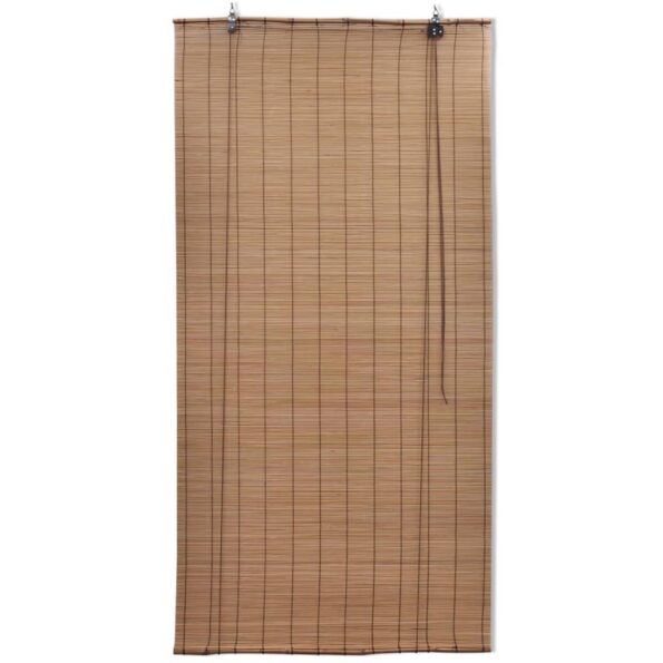 vidaXL Bambusové rolety 2 ks, hnedé 120x220 cm – Obrázok 2
