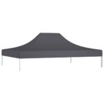 vidaXL Strecha na párty stan 4x3 m, antracitová 270 g/m² – Obrázok 2