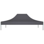 vidaXL Strecha na párty stan 4x3 m, antracitová 270 g/m² – Obrázok 3