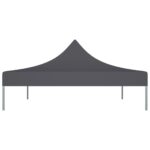 vidaXL Strecha na párty stan 4x3 m, antracitová 270 g/m² – Obrázok 4