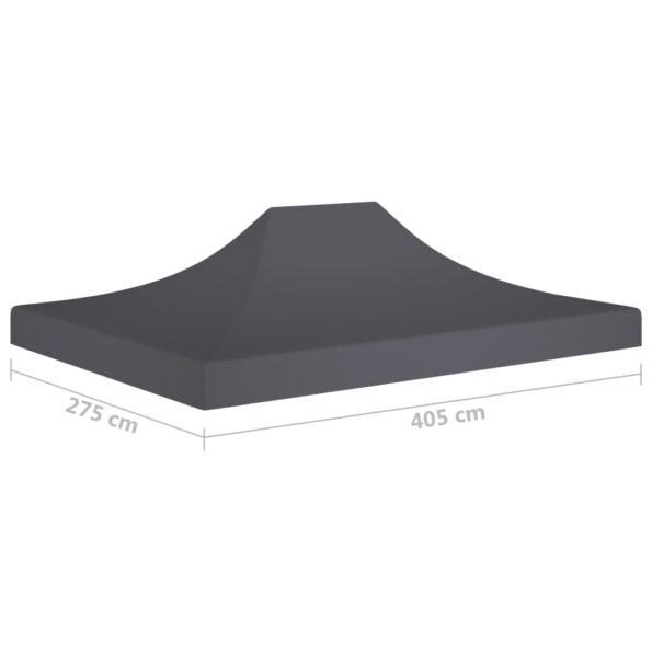 vidaXL Strecha na párty stan 4x3 m, antracitová 270 g/m² – Obrázok 6
