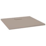 vidaXL Sprchová vanička SMC hnedá 90x80 cm – Obrázok 2