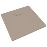 vidaXL Sprchová vanička SMC hnedá 90x80 cm – Obrázok 3