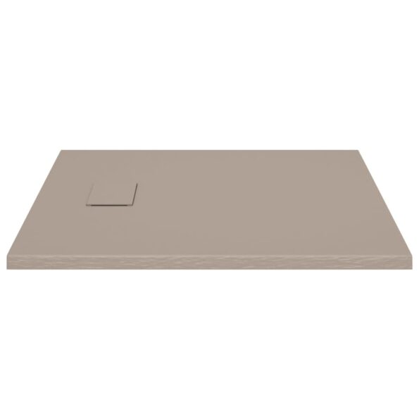 vidaXL Sprchová vanička SMC hnedá 90x80 cm – Obrázok 5