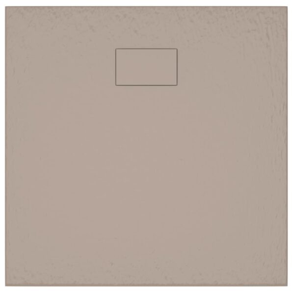 vidaXL Sprchová vanička SMC hnedá 90x80 cm – Obrázok 6