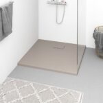 vidaXL Sprchová vanička SMC hnedá 90x80 cm