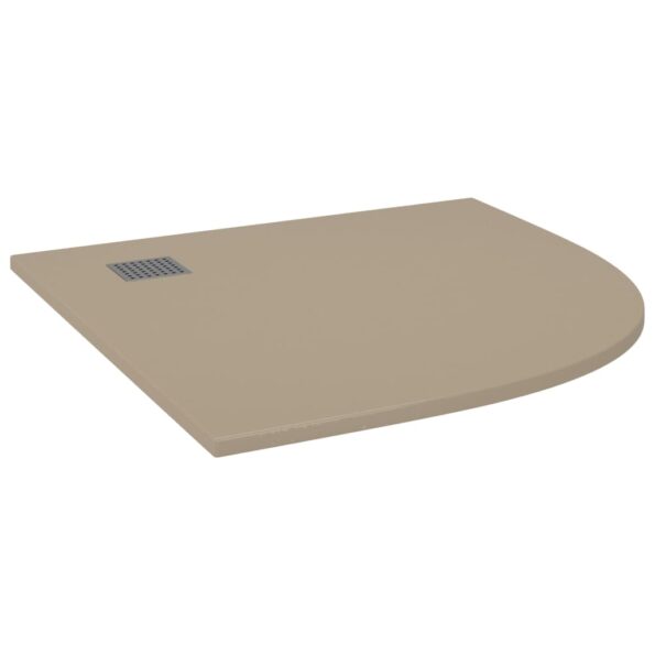 vidaXL Sprchová vanička SMC hnedá 90x90 cm – Obrázok 2