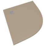 vidaXL Sprchová vanička SMC hnedá 90x90 cm – Obrázok 5