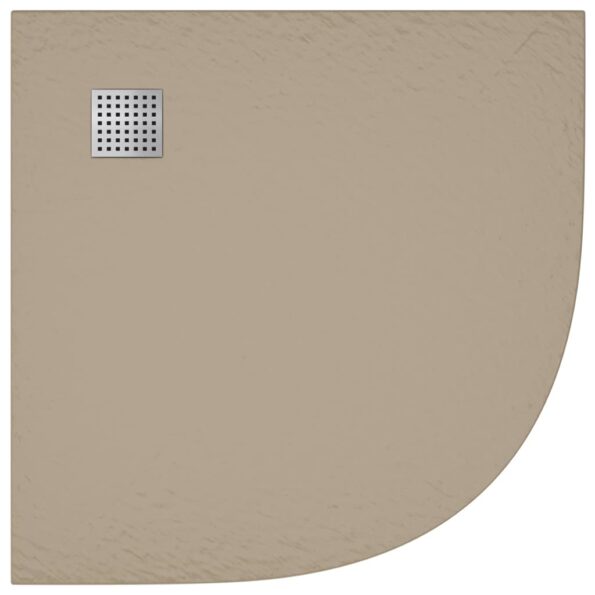 vidaXL Sprchová vanička SMC hnedá 90x90 cm – Obrázok 6