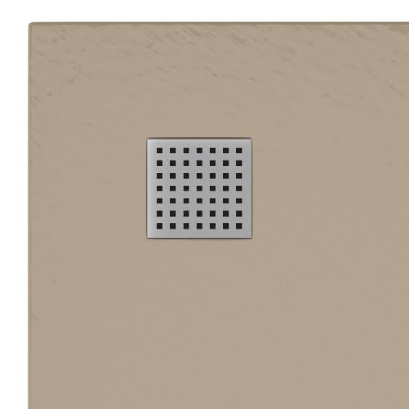 vidaXL Sprchová vanička SMC hnedá 90x90 cm – Obrázok 7