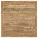 vidaXL 8-dielna záhradná sedacia súprava, krémové podložky, bambus – Obrázok 10