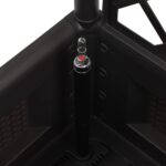 vidaXL Samozavlažovací vyvýšený záhradný záhon s mriežkou antracitový – Obrázok 7